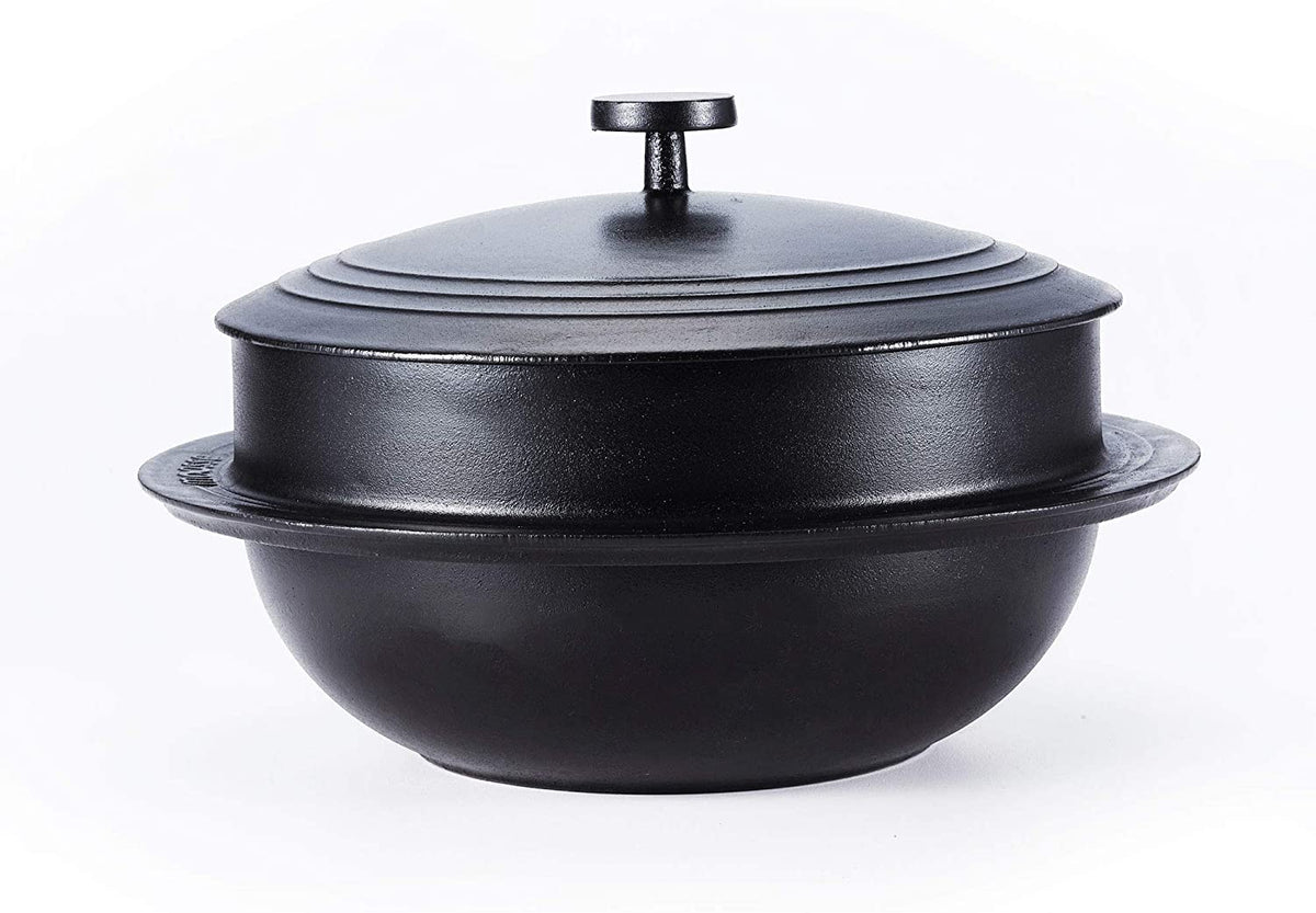 MOOSSE Gamasot Premium Korean Dutch Oven, Rice Pot, Enamelled Cast Iron Pot  with Lid, Korean Stone Bowl for Induction Cooktop, Stove, Oven, No  Seasoning Required (6.3” (16cm)) by MOOSSE - Shop Online