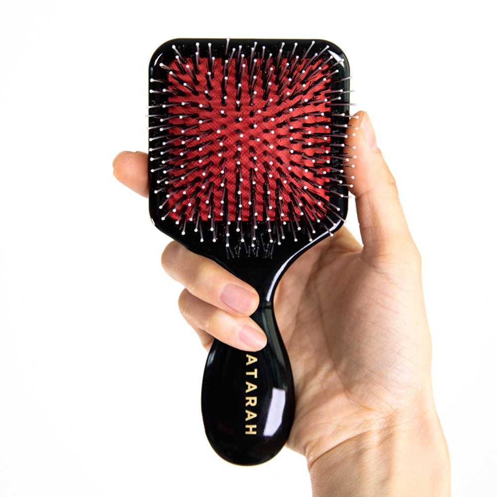 [ATARAH] Boar Bristle Cushion Square Hair Brush