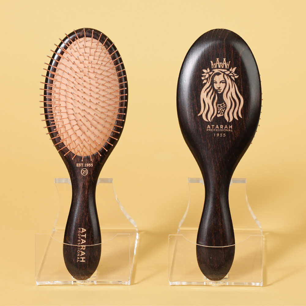 [ATARAH] Gold Pin Cushion Hair Brush Medium 21