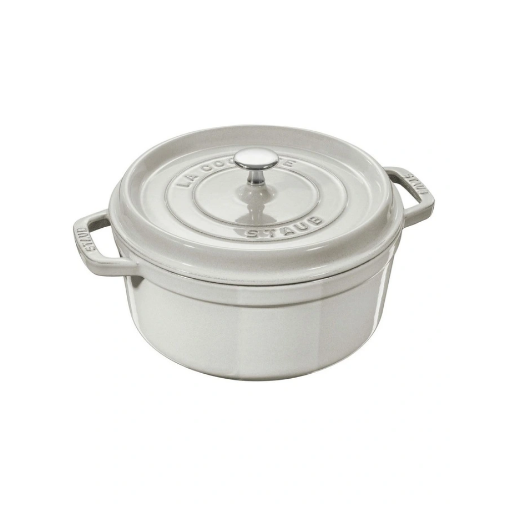 [STAUB] Round Cocotte in White Truffle (28cm/6.7L)