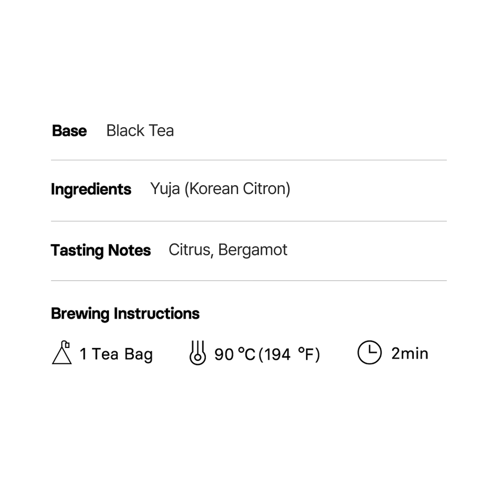 [Osulloc] Yuja Earl Grey (20 Tea Bags)