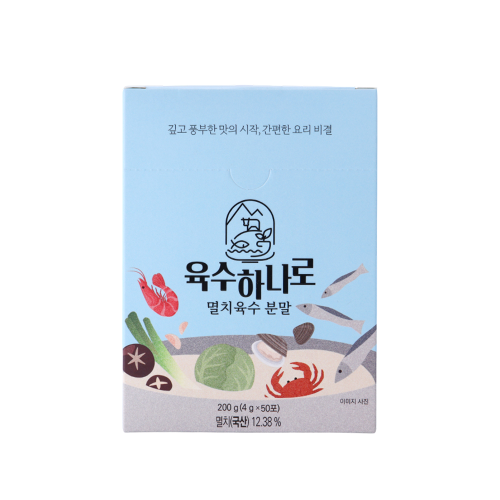 [YURODAN] Yuksu Hanaro Korean Stock Powder Sachets 45 Sticks MSG-Free Natural Soup Base