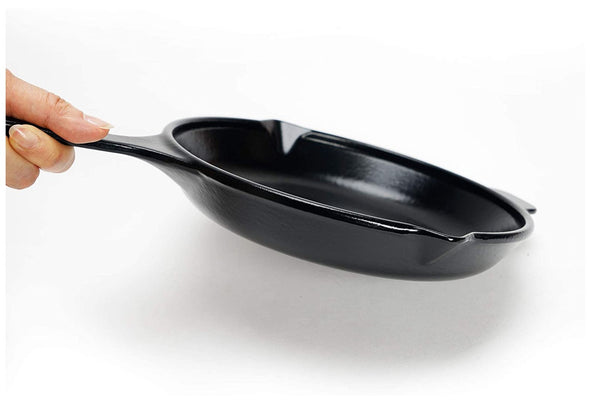 Premium Enameled Cast Iron Skillet Pan